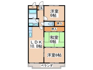 シャトレ壱番館の物件間取画像